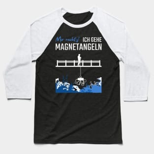 Magnet Angeln Magnetfischen Baseball T-Shirt